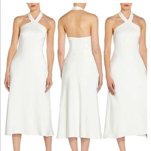 beautiful white silk maxi dress - worn once